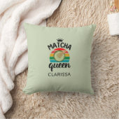 Matcha queen rétro vintage sunset prénom クッション (ブランケット)