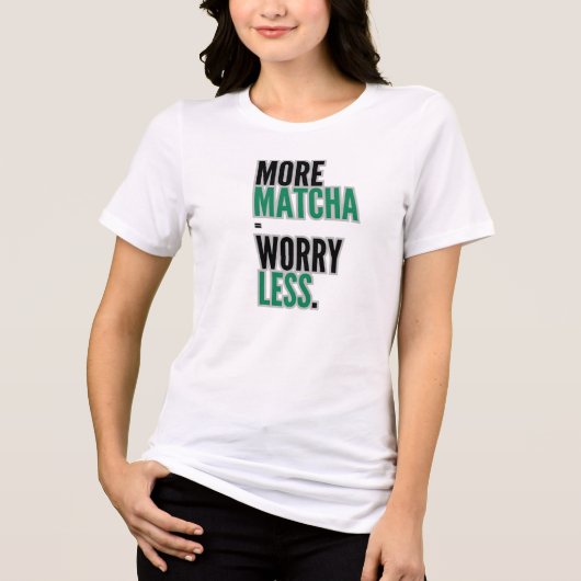 Matcha T-Shirt – Aesthetic Matcha Lover Tee トライブレンドTシャツ (正面)