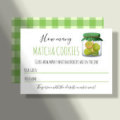 Matcha Theme Party Game Guessing Card プレイスカード