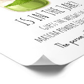 Matcha Theme Party Game Sign ポスター (角)