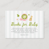 Matcha Themed Books For Baby Shower エンクロージャーカード (正面)