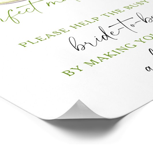 Matcha Wedding Help the busy bride Address ポスター (角)