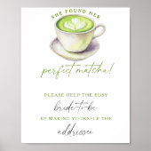 Matcha Wedding Help the busy bride Address ポスター (正面)