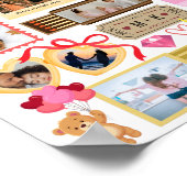 Matchbox Perfect Match Couple Retro Photo Collage ポスター (角)