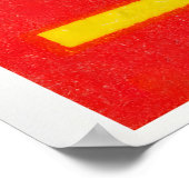 Matchbox Wall Art Yellow Flower Design - Vintage ポスター (角)