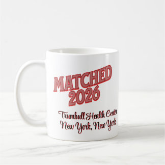 Matched 2026 Personalized Residency Match Day Gift コーヒーマグカップ