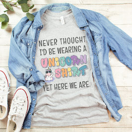 Matching おもしろい Unicorn Birthday Party Men & Boys Tシャツ