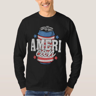 Matching Ameri Can Drink 4th Of July Indepedence D Tシャツ