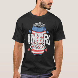 Matching Ameri Can Drink 4th Of July Indepedence D Tシャツ