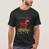Matching Buffalo Plaid Boston Terrier Dog Christma Tシャツ (正面)