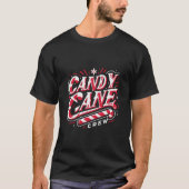 Matching Candy Cane Crew Christmas Party Apparel Tシャツ (正面)