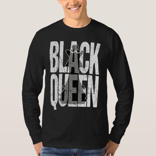 Matching Couple Black History Month Black Queen Ch Tシャツ (正面)