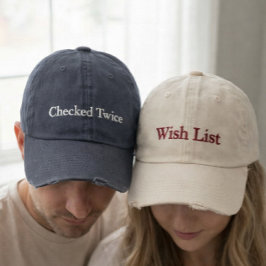 Matching Couple Embroidered Baseball Cap 刺繍入りキャップ