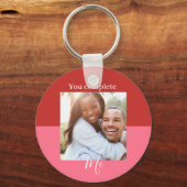 Matching Couple keychain, Keychain カスタムPhoto, キーホルダー (正面)
