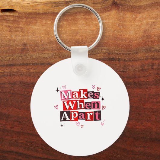 Matching Couple Makes When Apart Long Distance Rel キーホルダー (正面)