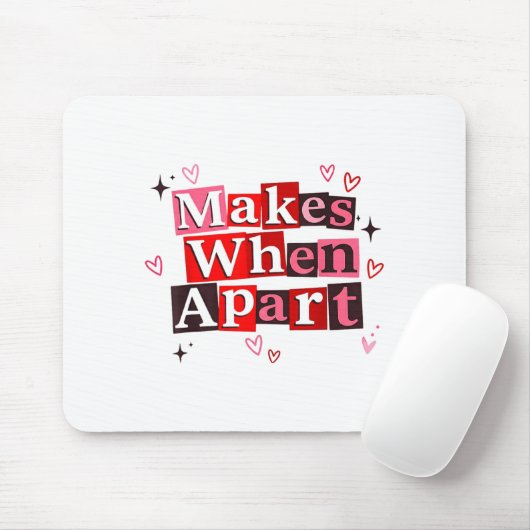 Matching Couple Makes When Apart Long Distance Rel マウスパッド (マウス)