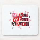 Matching Couple Makes When Apart Long Distance Rel マウスパッド (正面)