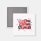 Matching Couple Makes When Apart Long Distance Rel マグネット (正面/裏面)