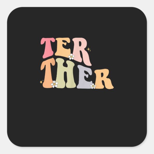 Matching Couples Better Together Best Friends Desi スクエアシール (正面)