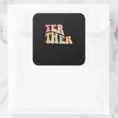 Matching Couples Better Together Best Friends Desi スクエアシール (バッグ)