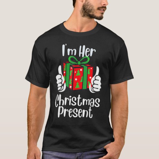 Matching Couples Christmas His And Hers Tシャツ (正面)