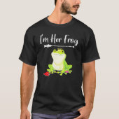 Matching Couples Princess Frog Anniversary Valenti Tシャツ (正面)