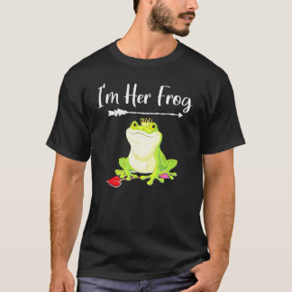Matching Couples Princess Frog Anniversary Valenti Tシャツ