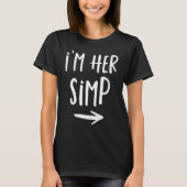 Matching Couples  Valentine's He's My SIMP I'm Her Tシャツ (正面)