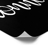 Matching Donner Christmas Text Only Brown Green Re ポスター (角)