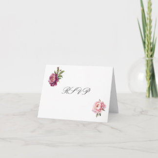 Matching Faith Hope Love RSVP card with envelope サンキューカード