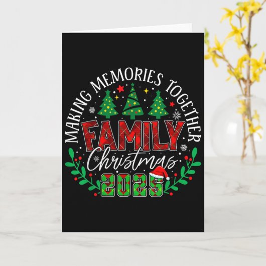 Matching Family Christmas 2025 Making Memories Tog カード (黄色い花)
