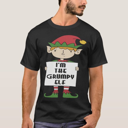 Matching Family Christmas Costume I m The Grumpy Tシャツ (正面)