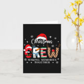 Matching Family Christmas Crew Making Memories Tog カード (黄色い花)