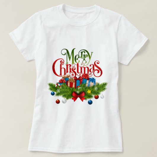 Matching Family Christmas T-Shirt | Festive Holida Tシャツ (デザイン正面)