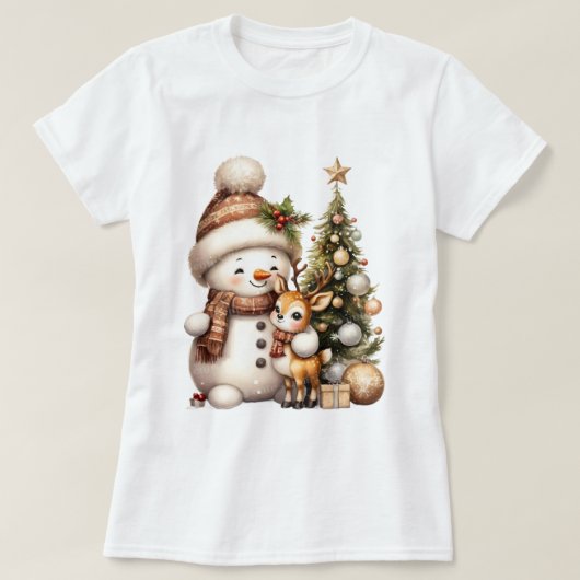 Matching Family Christmas T-Shirt | Festive Holida Tシャツ (デザイン正面)