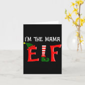 Matching Family Group I'm The Mama Elf Christmas 2 カード (黄色い花)