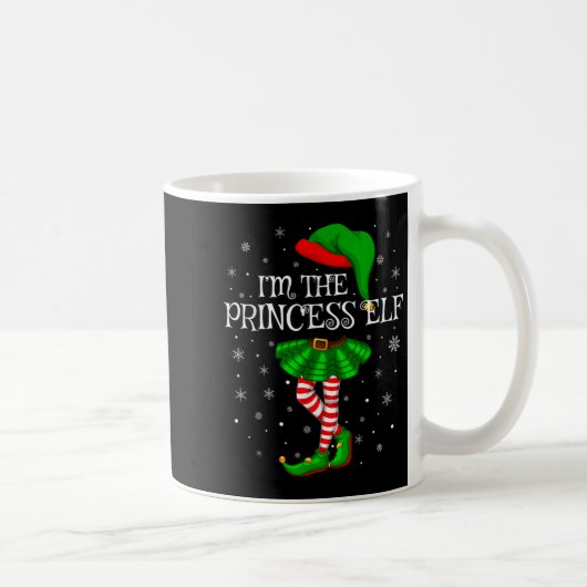 Matching Family Group I'm The Princess Elf Christm コーヒーマグカップ (右)