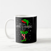 Matching Family Group I'm The Wine Drinking Elf Ch コーヒーマグカップ (左)