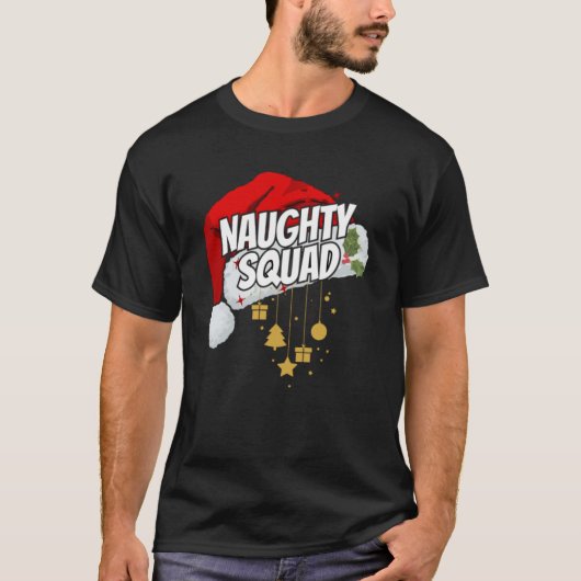 Matching family naughty christmas tシャツ (正面)