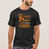 Matching Family Orange For My Cousin Leukemia Awar Tシャツ (正面)