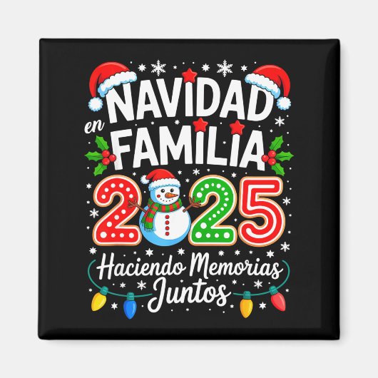 Matching Family Pajamas Navidad En Familia Christm マグネット (正面)