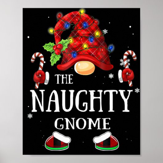 Matching Family The Naughty Gnome Christmas Group ポスター (正面)
