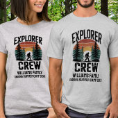 Matching Family Vacation Camp BigFoot Explorer Cre Tシャツ