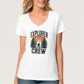 Matching Family Vacation Explorer Crew & Bigfoot Tシャツ (正面)