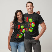 Matching Family Xmas Santa Ho Ho Ho Pickleball Chr Tシャツ (ユニセックス)