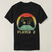 Matching Gamer Couple Player 2 Player 1 Video Game Tシャツ (デザイン正面)