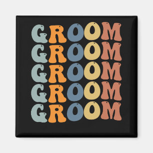 Matching Getting Ready Bride & Groom 結婚's Groom マグネット