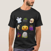 Matching Halloween Couple T-Shirts | Spooky Pumpki Tシャツ (正面)