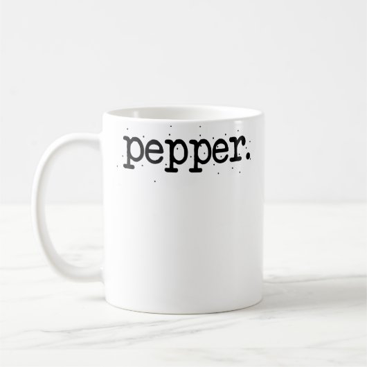 Matching Halloween Couples Salt And Pepper Easy コーヒーマグカップ (左)