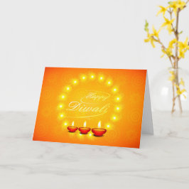 Matching Happy Diwali Yellow Greeting / 招待状